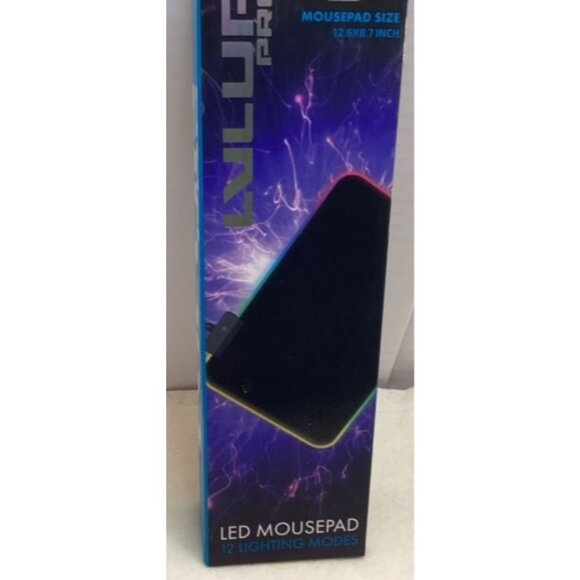 Lvlup Pro LED Mousepad 12.6"x8.7" 12 Lighting Modes RGB - Picture 2 of 5